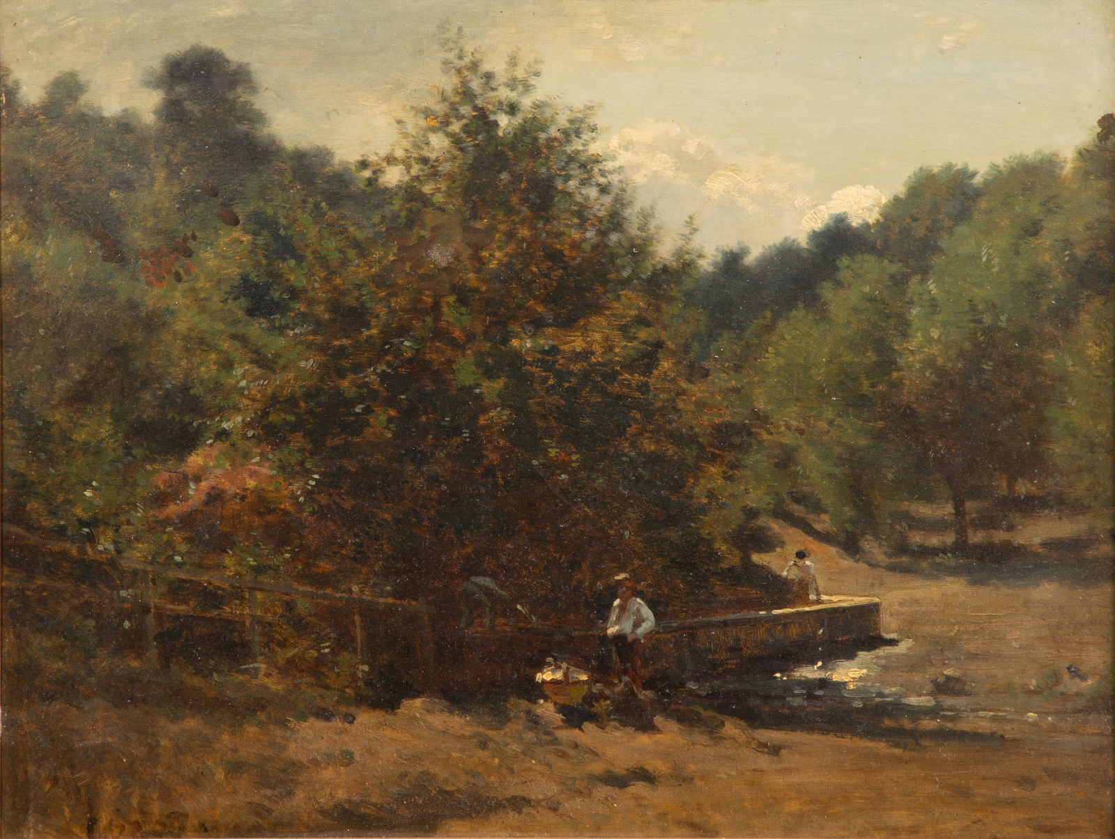 Manner of Jean Baptiste Camille Corot (French. 1796-1875) Oil on Board (1 of 6)