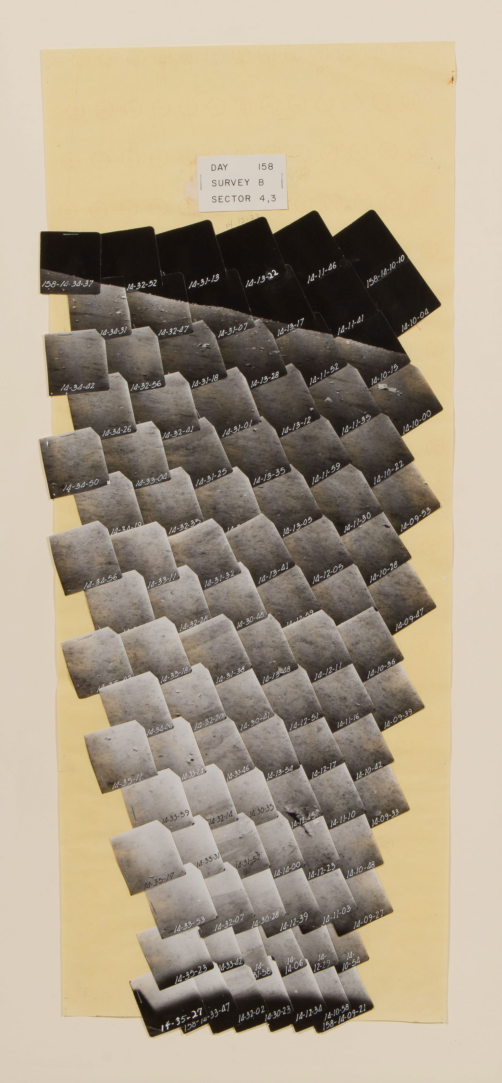 Lunar Surveyor Mosaic Moon Photograph (1 of 4)