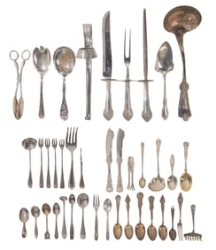 Sterling Silver and Silverplate Flatware Assortment