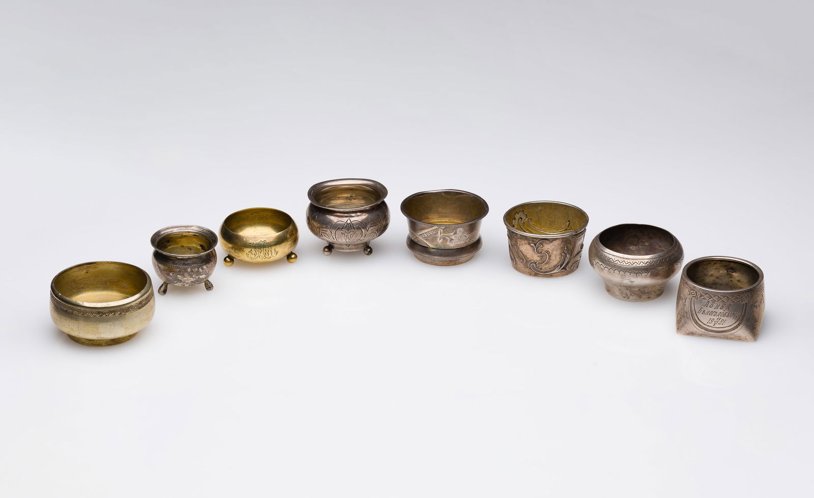 Russian Silver Salt Cellar Assortment (1 of 9)