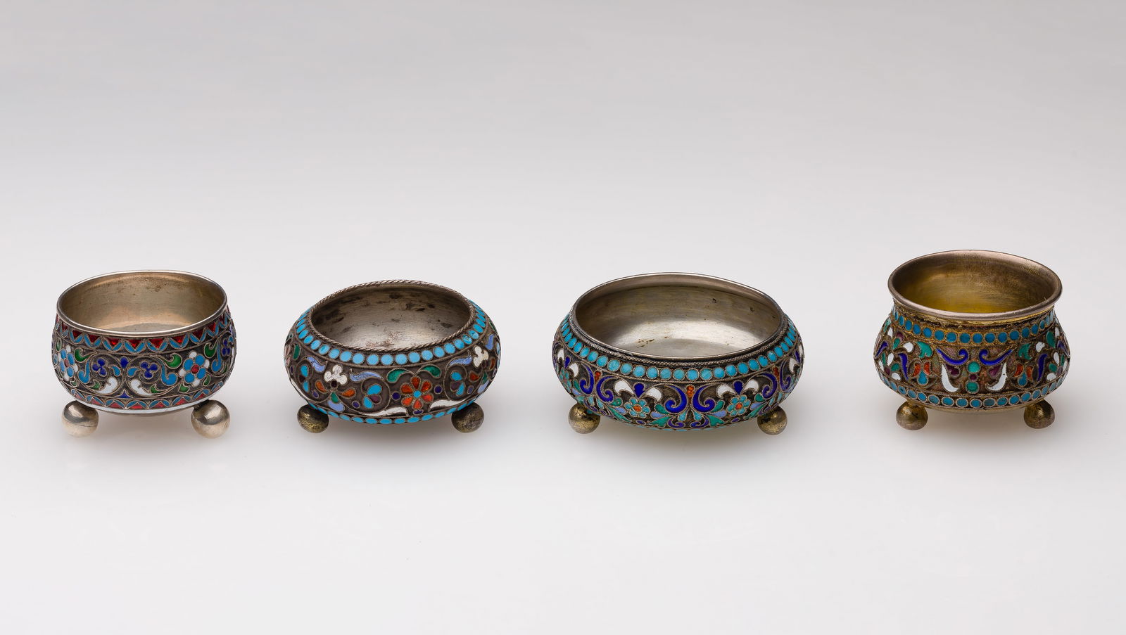 Russian Silver Salt Cellar Assortment (1 of 5)