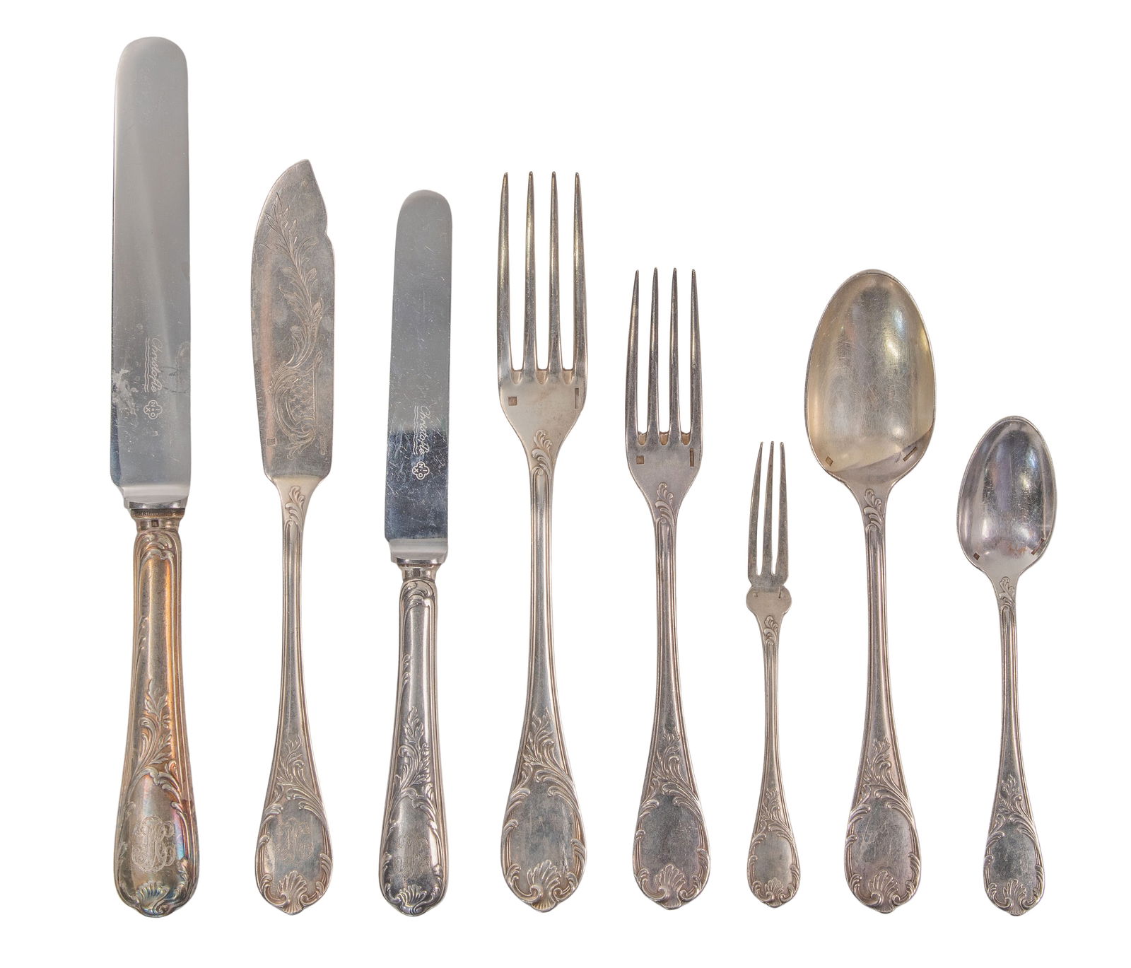 Christofle Marly Silverplate Partial Flatware Service (1 of 5)