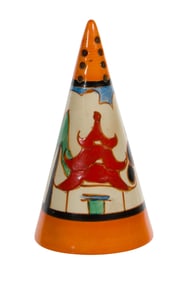Clarice Cliff (English, 1899-1972) for Newport Pottery Sugar Sifter