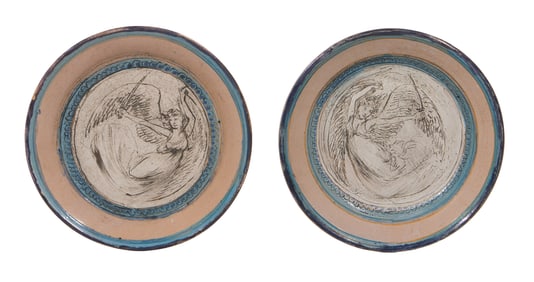 Quentin Bell (American, 1910-1996) for Fulham Pottery Decorative Plates