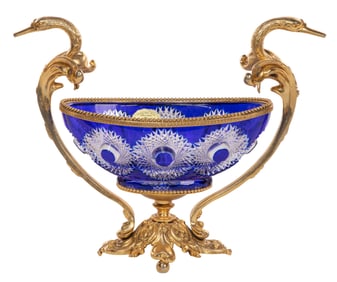 Jose Benito Cut-to-Clear Crystal Centerpiece Bowl