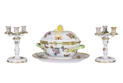 Herend Queen Victoria Porcelain Assortment