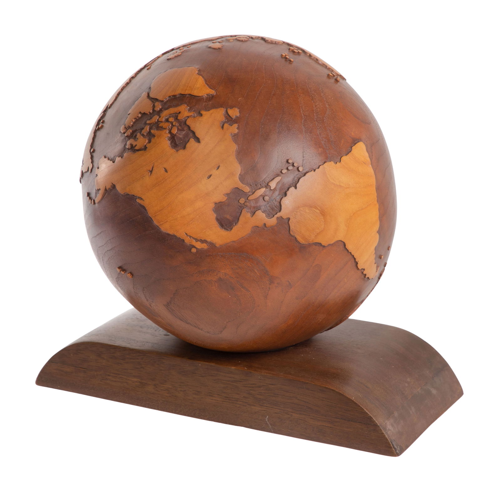 Carved Wood Globe (1 of 5)