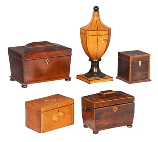 Georgian Style Tea Caddy Assortment