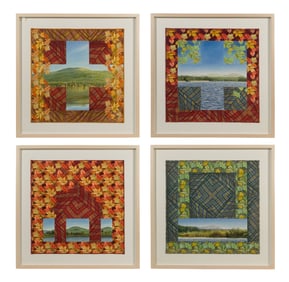 Gayle Fraas and Duncan Slade (American, 20th Century) Mixed Technique Textile Art