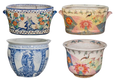 Asian Ceramic Planter Assortment