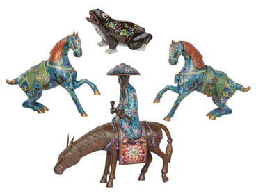 Asian Cloisonne Animal Assortment