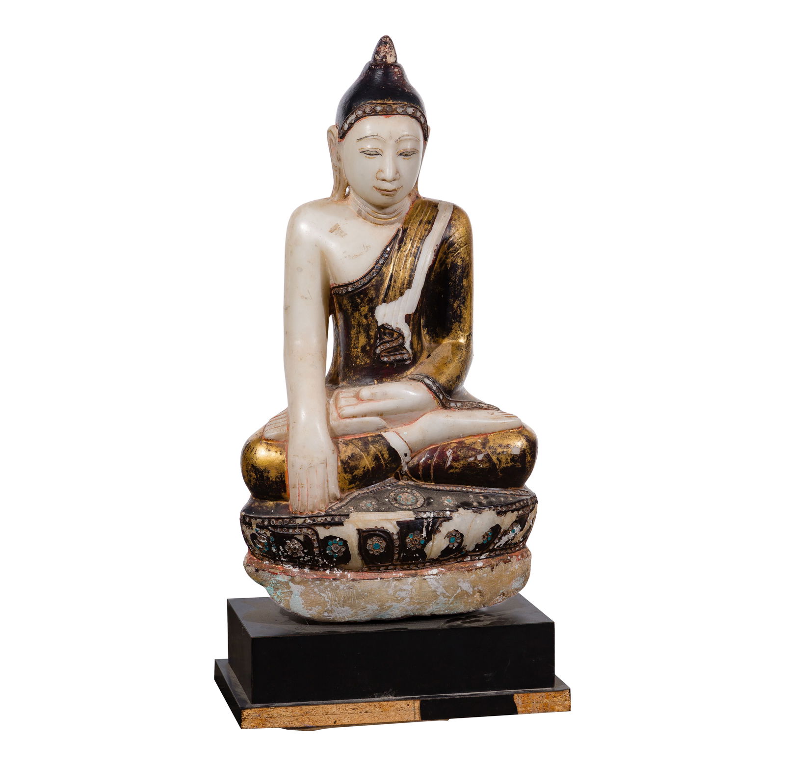 Burmese Carved Alabaster Buddha (1 of 2)