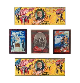 Maro (Walter Truman Best, 1868-1908) 'Prince of Magic' Lithograph Window Card / Poster Assortment