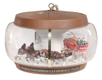 Budweiser Clydesdale Parade Carousel Motion Hanging Light