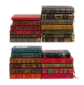 Franklin Library Signed First Edition Leather Bound Book Assortment