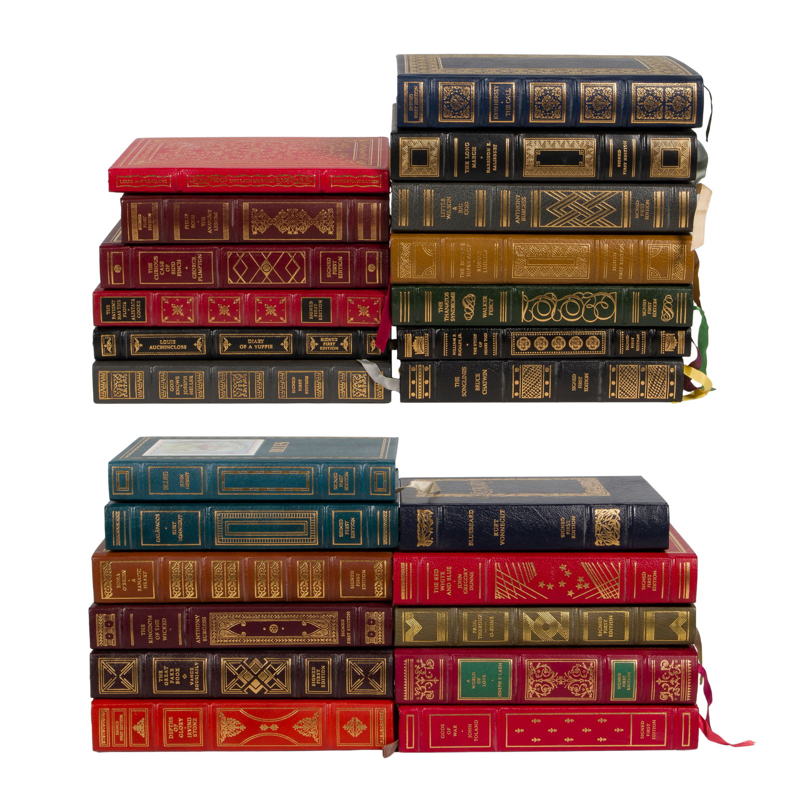 Franklin Library Signed First Edition Leather Bound Book Assortment (1 of 1)