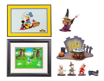 Disney Classics Collection Donald Duck Figurine and Artwork Assortment