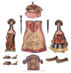 Manner of Hilario Mendivil (Peruvian, b.1927) Long Necked Figurines