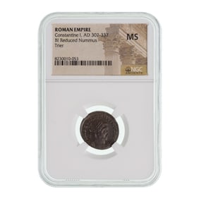 ROMAN EMPIRE, Constantine I, AD 307-337, BI Reduced Nummus MS NGC