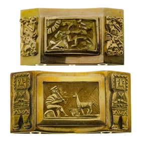 18k Yellow Gold Brooches