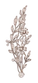 Platinum and Diamond Brooch