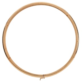 14k Yellow Gold Omega Necklace