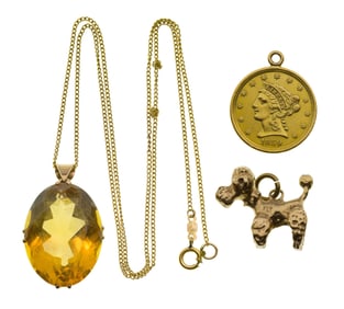 22k, 18k and 9k Yellow Gold Assortment
