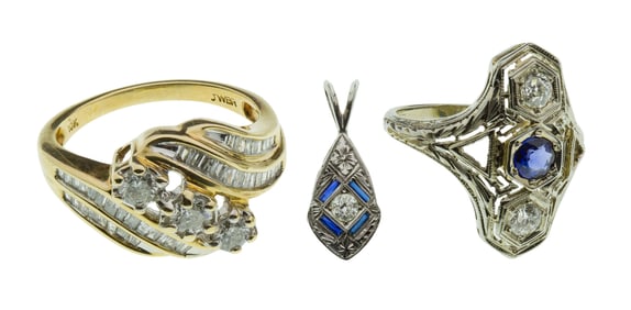 18k and 10k Gold Jewelry Assortment