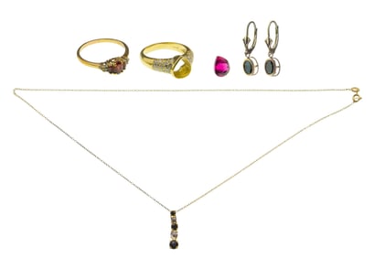 Gold, Sterling Silver and Costume Jewelry Assortment