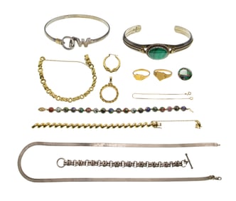 Gold and Sterling Silver Jewelry Assortment