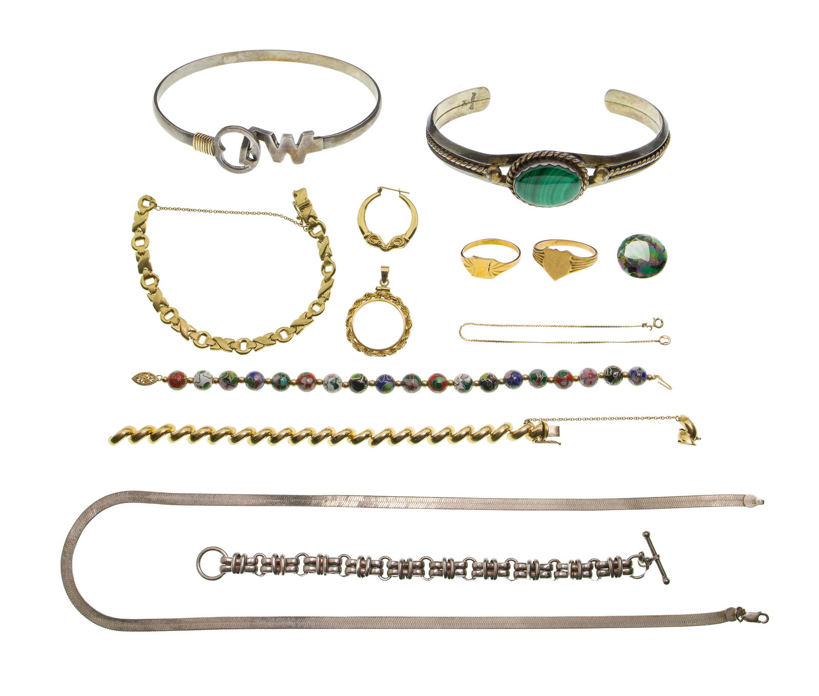 Gold and Sterling Silver Jewelry Assortment (1 of 1)