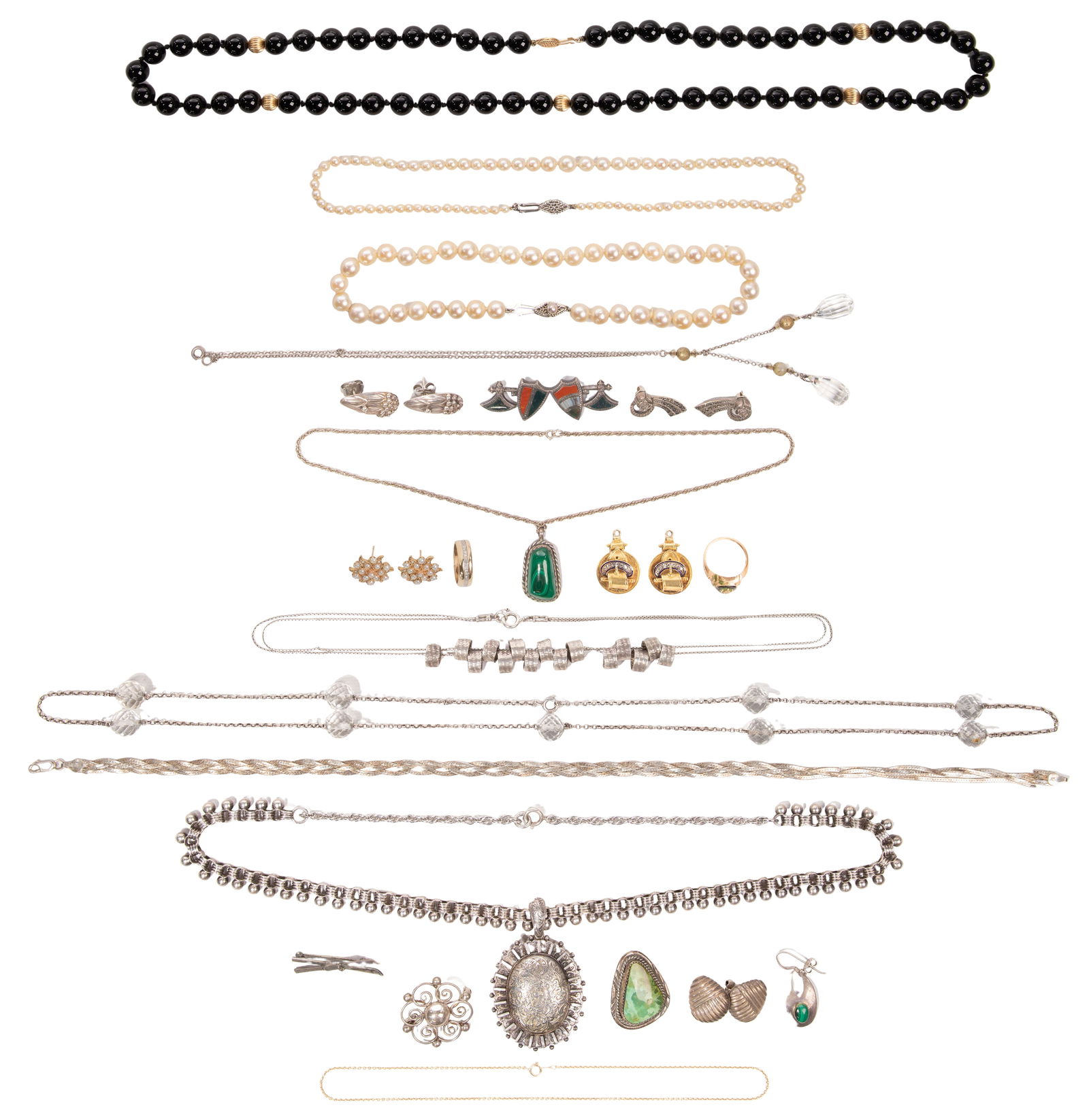Gold, Sterling Silver and Costume Jewelry Assortment (1 of 3)