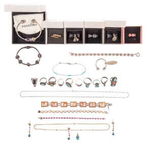 Gold, Sterling Silver and Costume Jewelry Assortment