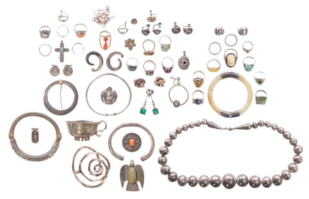 Silver and Costume Jewelry Assortment