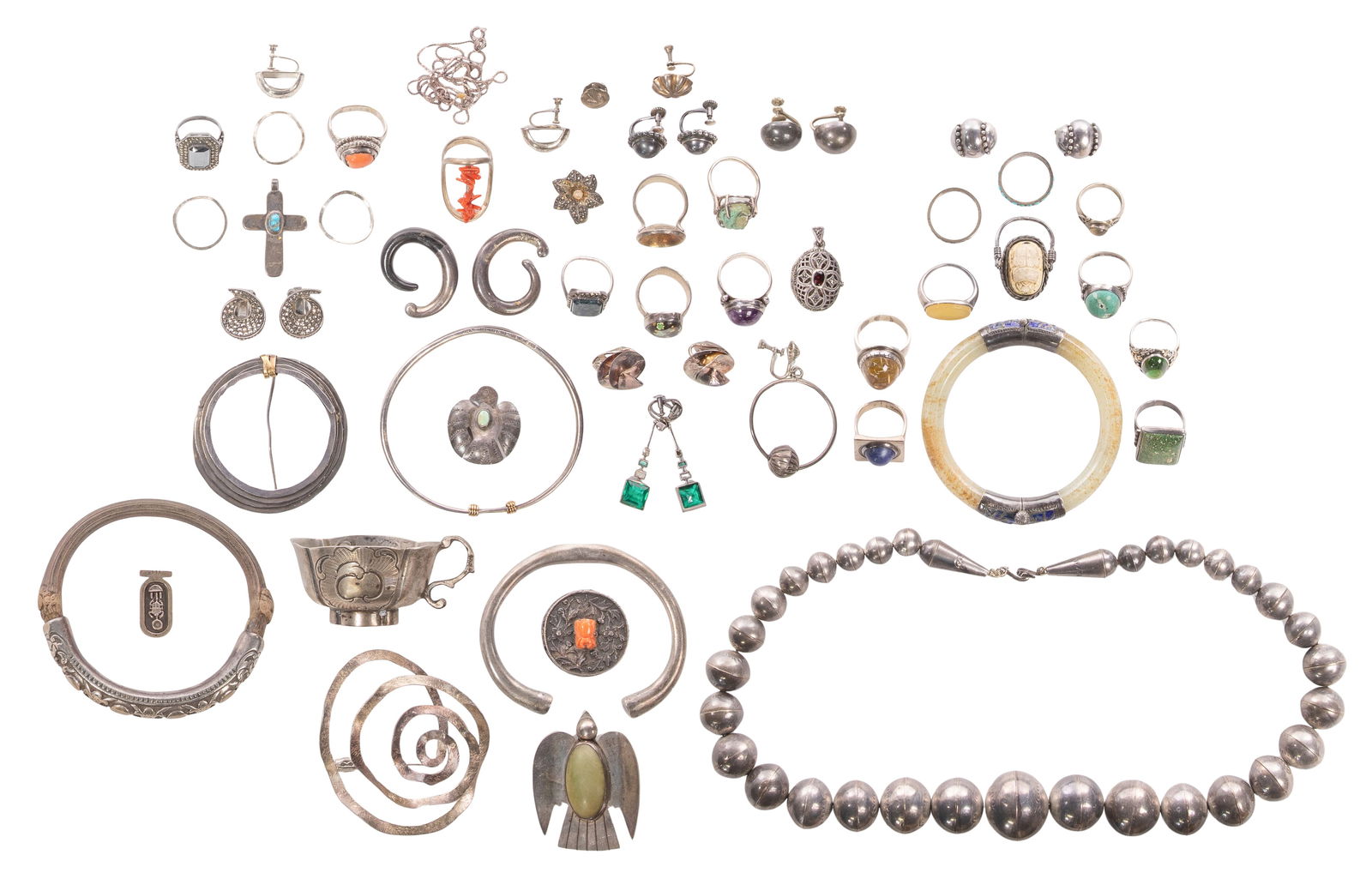 Silver and Costume Jewelry Assortment (1 of 2)
