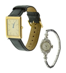 18k and 14k Gold Case Wristwatches