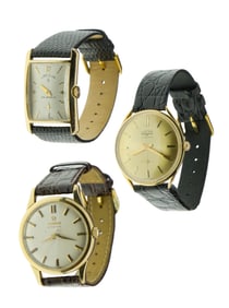 18k and 14k Yellow Gold Wristwatch Assortment
