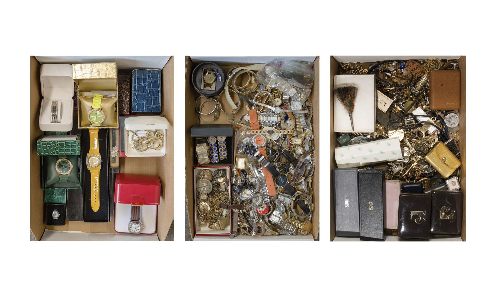 Pocket Watch, Wristwatch, Costume Jewelry and Pen Assortment (1 of 1)