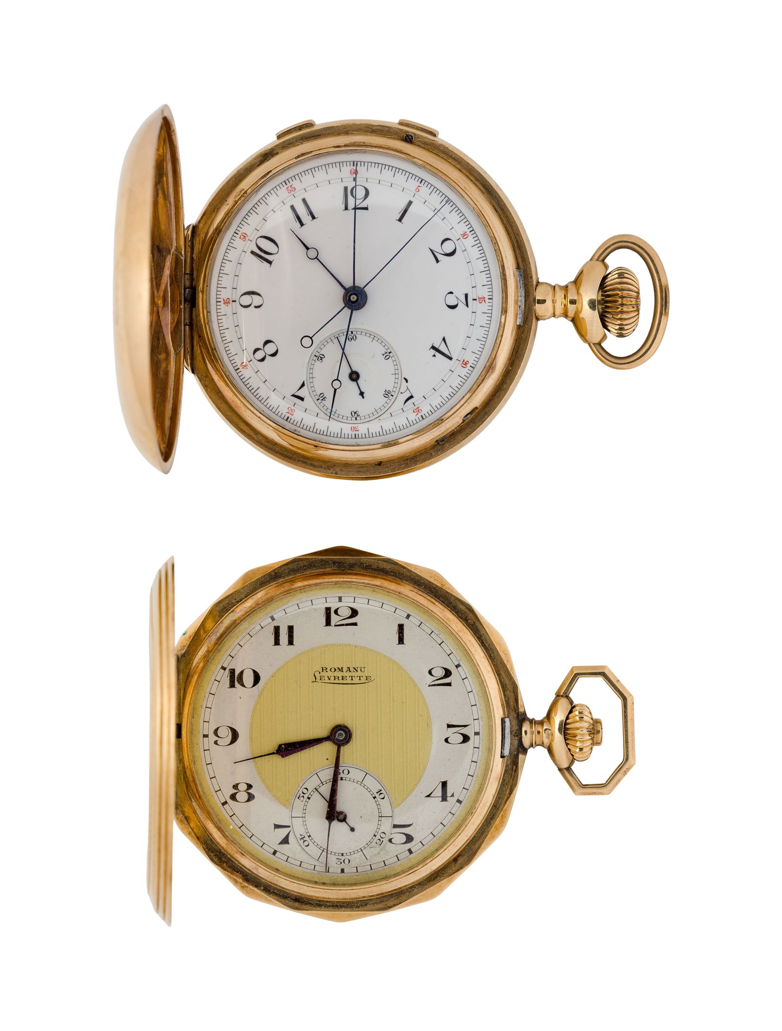 14k Yellow Gold Hunter Case Pocket Watches (1 of 6)