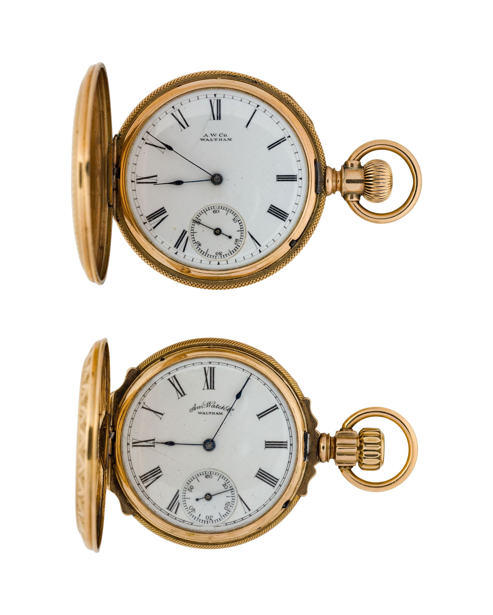 American Waltham Watch Co. 14k Yellow Gold Hunter Case Pocket Watches (1 of 4)