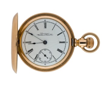 American Waltham Watch Co. 14k Yellow Gold Hunter Case Pocket Watch