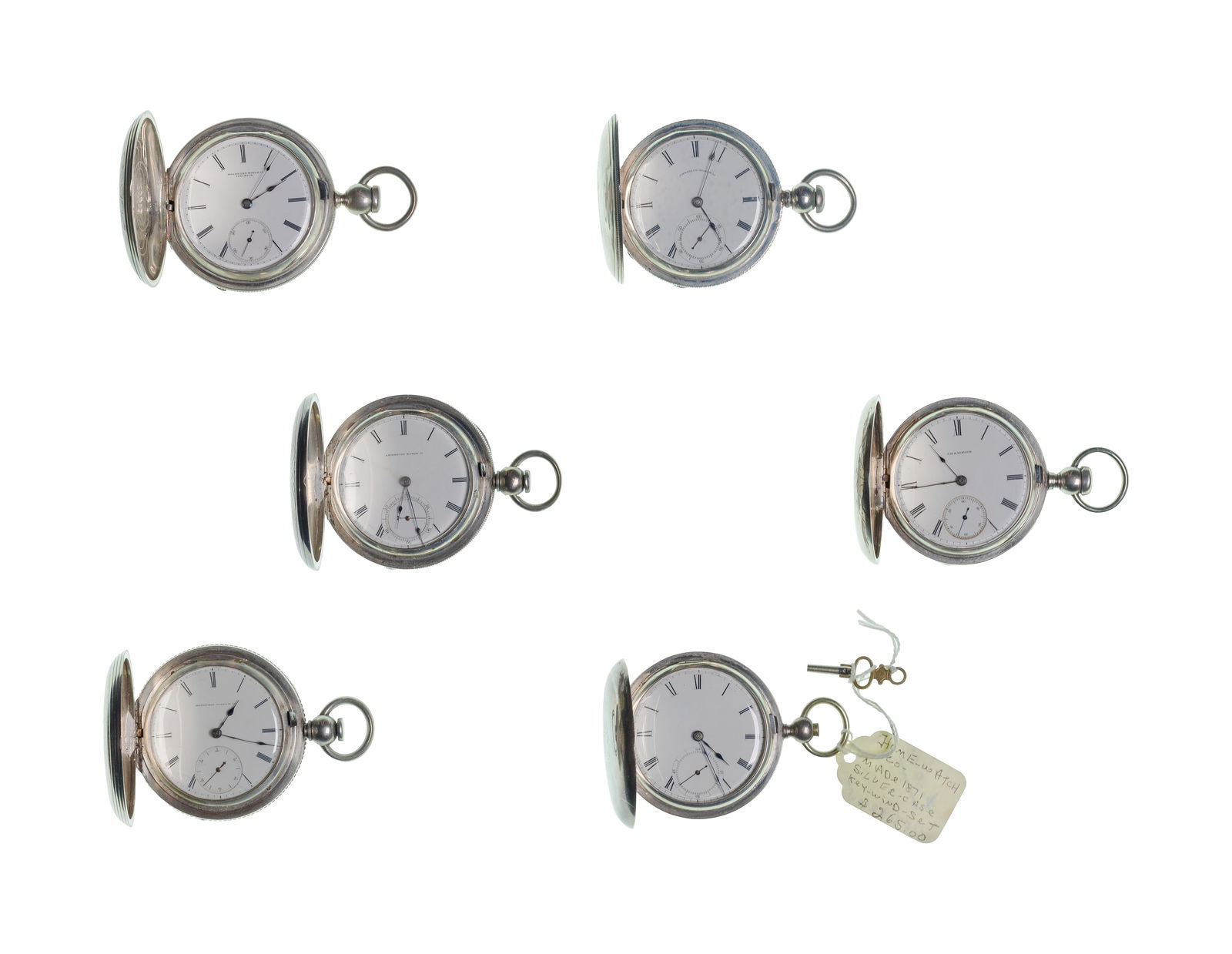 Coin Silver Hunter Case Pocket Watch Assortment (1 of 4)