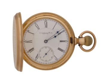 E. Howard & Co. 14k Yellow Gold Hunter Case Pocket Watch