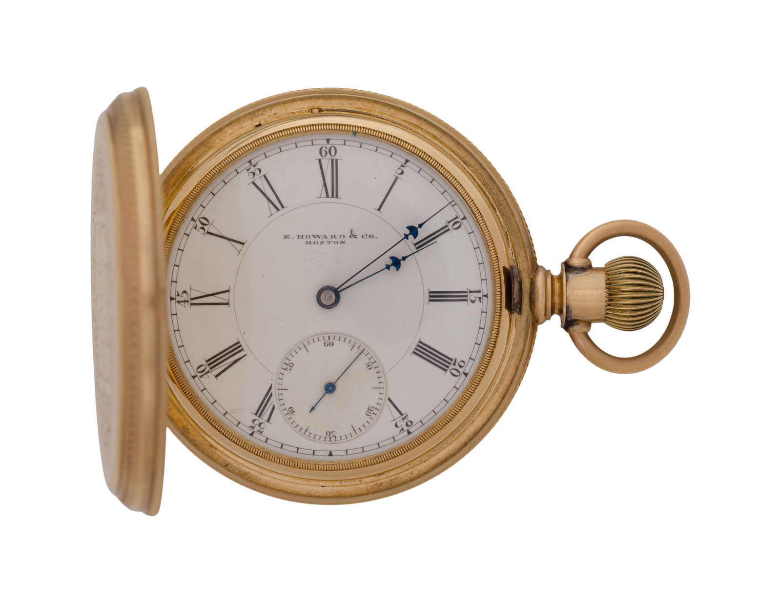 E. Howard & Co. 14k Yellow Gold Hunter Case Pocket Watch (1 of 6)