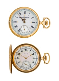 Elgin National Watch Co. 14k Yellow Gold Hunter Case Pocket Watches