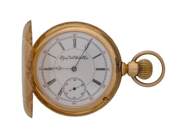 Elgin National Watch Co. 14k Yellow Gold Hunter Case Pocket Watch