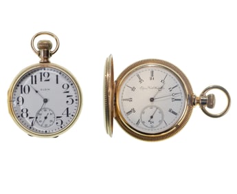 Elgin National Watch Co. 18k Yellow Gold Pocket Watches