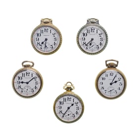 Hamilton Railroad Open Face Pocket Watch Assortment