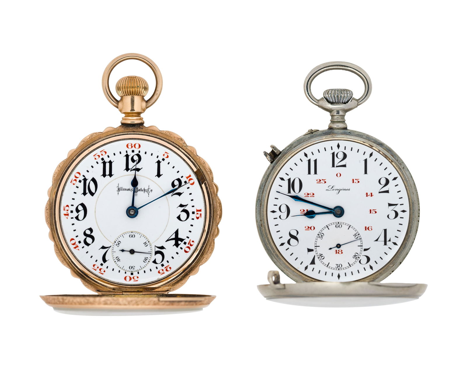 Illinois Watch Co. 'Bunn Special' Railroad Open Face Pocket Watch (1 of 5)