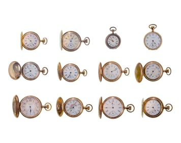 Hunter Case and Open Face Pocket Watch Assortment